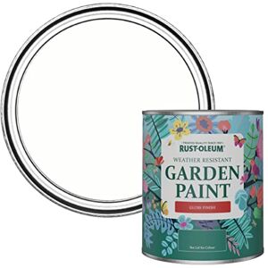 Rust-Oleum White Mould-Resistant Garden Paint in Gloss Finish Chalk White 750ml for Fences and Sheds Rust-Oleum White Mould-Resistant Garden Paint in Gloss Finish Chalk White 750ml for Fences and Sheds