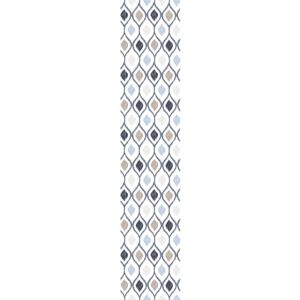 Ambiance Sticker Pre-Pasted Non-Woven Wallpaper Roll Retro Diamond Shades of Blue Decorative Adhesive – 1 Roll H300 x W60 cm Ambiance Sticker Pre-Pasted Non-Woven Wallpaper Roll Retro Diamond Shades of Blue Decorative Adhesive – 1 Roll H300 x W60 cm