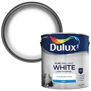 Dulux Matt Emulsion Paint For Walls And Ceilings Pure Brilliant White 2. 5 Litres Dulux Matt Emulsion Paint For Walls And Ceilings Pure Brilliant White 2. 5 Litres