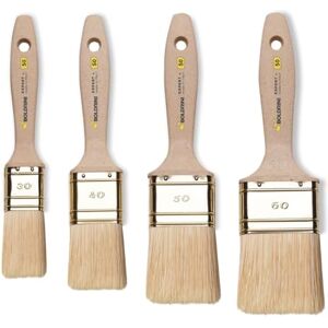 Boldrini 4 Pcs Set Wooden Handle Paint Brush Kit, Walls, Wood and Iron Sizes 3 – 4 – 5 – 6 cm. Made in Italy, Brown, 4 pennelli Boldrini 4 Pcs Set Wooden Handle Paint Brush Kit, Walls, Wood and Iron Sizes 3 – 4 – 5 – 6 cm. Made in Italy, Brown, 4 pennelli