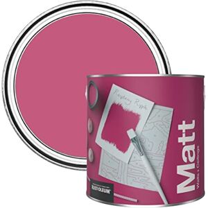 Rust-Oleum Colours Matt Emulsion Wall and Ceiling Paint Raspberry Ripple 2.5L Rust-Oleum Colours Matt Emulsion Wall and Ceiling Paint Raspberry Ripple 2.5L