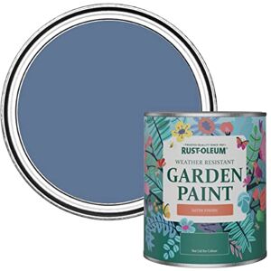 Rust-Oleum Blue Mould-Resistant Garden Paint In Satin Finish Blue River 750ml Rust-Oleum Blue Mould-Resistant Garden Paint In Satin Finish Blue River 750ml