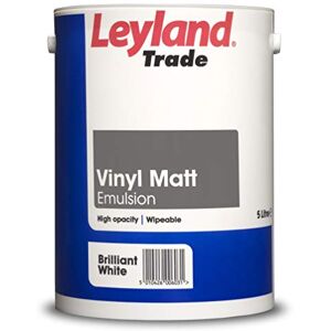 Leyland Trade Vinyl Matt Emulsion Paint Brilliant White 5L Leyland Trade Vinyl Matt Emulsion Paint Brilliant White 5L