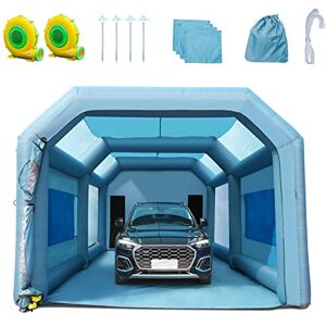 VEVOR 23x13x8.5ft Inflatable Paint Booth, Inflatable Spray Booth, High Powerful 480W+750W Blowers Spray Booth Tent, Car Paint Tent Air Filter System for Car Parking Tent Workstation Motorcycle Garage VEVOR 23x13x8.5ft Inflatable Paint Booth, Inflatable Spray Booth, High Powerful 480W+750W Blowers Spray Booth Tent, Car Paint Tent Air Filter System for Car Parking Tent Workstation Motorcycle Garage