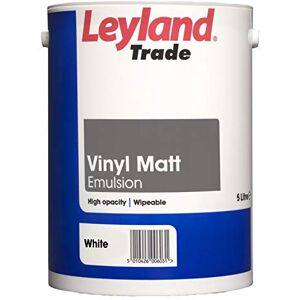 Leyland Trade Vinyl Matt Emulsion Paint White 5L Leyland Trade Vinyl Matt Emulsion Paint White 5L