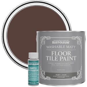 Rust-Oleum Red Washable Matt Floor Tile Paint, Matt Finish Valentina 2.5L Rust-Oleum Red Washable Matt Floor Tile Paint, Matt Finish Valentina 2.5L