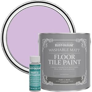 Rust-Oleum Purple Washable Matt Floor Tile Paint Violet Macaroon 2.5L Rust-Oleum Purple Washable Matt Floor Tile Paint Violet Macaroon 2.5L