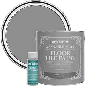 Rust-Oleum Purple Washable Matt Floor Tile Paint Iris 2.5L Rust-Oleum Purple Washable Matt Floor Tile Paint Iris 2.5L