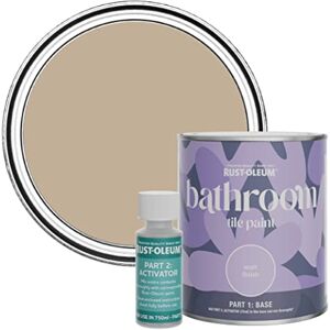 Rust-Oleum Brown Water-Resistant Bathroom Tile Paint in Matt Finish Salted Caramel 750ml Rust-Oleum Brown Water-Resistant Bathroom Tile Paint in Matt Finish Salted Caramel 750ml