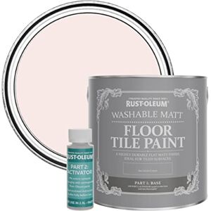 Rust-Oleum Pink Washable Matt Floor Tile Paint China Rose 2.5L Rust-Oleum Pink Washable Matt Floor Tile Paint China Rose 2.5L
