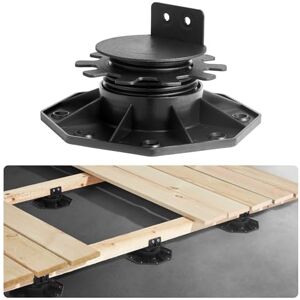 VEVOR Deck Blocks 12 PCS, 2000lbs / 907.18kg Load Capacity Deck Support Plastic Pedestal Paver, Raising 1.18-2.36 inch / 30-60 mm, Height Adjustable Shed Foundation Base for Wood Concrete Metal VEVOR Deck Blocks 12 PCS, 2000lbs / 907.18kg Load Capacity Deck Support Plastic Pedestal Paver, Raising 1.18-2.36 inch / 30-60 mm, Height Adjustable Shed Foundation Base for Wood Concrete Metal