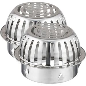 Relaxdays Gutter Guard, Set of 2, for 120 mm downpipes, Stainless Steel, Protection Against Clogging, Leaf Catcher, Silver Relaxdays Gutter Guard, Set of 2, for 120 mm downpipes, Stainless Steel, Protection Against Clogging, Leaf Catcher, Silver