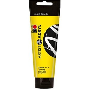 Marabu Primary Yellow Fine Acrylic Paint Artist Quality Water Based Pastose Consistency Highly Pigmented Very Good Brilliance and Opacity, 120 ml (Pack of 1) Marabu Primary Yellow Fine Acrylic Paint Artist Quality Water Based Pastose Consistency Highly Pigmented Very Good Brilliance and Opacity, 120 ml (Pack of 1)