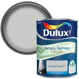 Dulux Simply Refresh One Coat Matt Emulsion Paint Goose Down 5L Dulux Simply Refresh One Coat Matt Emulsion Paint Goose Down 5L