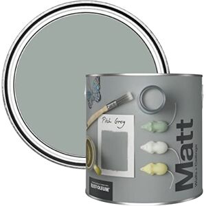 Rust-Oleum Colours Matt Emulsion Wall and Ceiling Paint Pitch Grey 2.5L Rust-Oleum Colours Matt Emulsion Wall and Ceiling Paint Pitch Grey 2.5L
