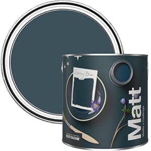 Rust-Oleum Colours Matt Emulsion Wall and Ceiling Paint Evening Blue 2.5L Rust-Oleum Colours Matt Emulsion Wall and Ceiling Paint Evening Blue 2.5L