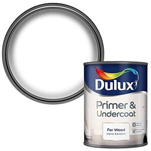 Dulux Primer & Undercoat Paint For Wood 750Ml, White Dulux Primer & Undercoat Paint For Wood 750Ml, White