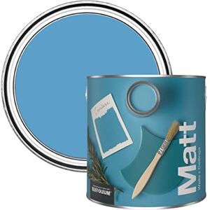 Rust-Oleum Colours Matt Emulsion Wall and Ceiling Paint Cerulean 2.5L Rust-Oleum Colours Matt Emulsion Wall and Ceiling Paint Cerulean 2.5L