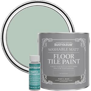 Rust-Oleum Green Washable Matt Floor Tile Paint Leaplish 2.5L Rust-Oleum Green Washable Matt Floor Tile Paint Leaplish 2.5L