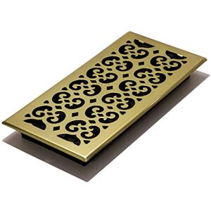 Decor Grates SPH614 Floor Register, Bright Brass, 6x14 Inches Decor Grates SPH614 Floor Register, Bright Brass, 6x14 Inches
