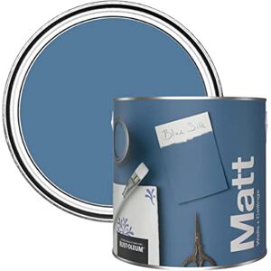 Rust-Oleum Colours Matt Emulsion Wall and Ceiling Paint Blue Silk 2.5L Rust-Oleum Colours Matt Emulsion Wall and Ceiling Paint Blue Silk 2.5L