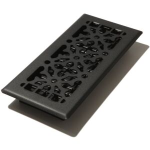 Decor Grates AGH410-BLK Gothic Floor Register, Textured Black Finish, 4x10 Decor Grates AGH410-BLK Gothic Floor Register, Textured Black Finish, 4x10