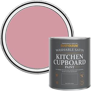 Rust-Oleum Pink Scrubbable Kitchen Cupboard Paint in Satin Finish Dusky Pink 750ml Rust-Oleum Pink Scrubbable Kitchen Cupboard Paint in Satin Finish Dusky Pink 750ml