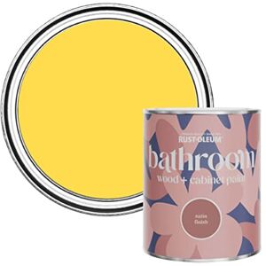 Rust-Oleum Yellow Moisture Resistant Bathroom Wood and Cabinet Paint in Satin Finish Lemon Sorbet 750ml Rust-Oleum Yellow Moisture Resistant Bathroom Wood and Cabinet Paint in Satin Finish Lemon Sorbet 750ml