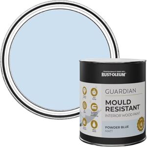 Rust-Oleum Blue Guardian Mould Resistant Interior Wood Paint in Matt Finish Powder Blue 750ml Rust-Oleum Blue Guardian Mould Resistant Interior Wood Paint in Matt Finish Powder Blue 750ml