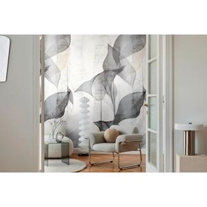 Livingwalls Cosmoplitan 791449 Photo Wallpaper with Leaves Design in Grey, White, Black Graphic Non-Woven Wallpaper 8.80 m x 0.53 m Nature Motif Livingwalls Cosmoplitan 791449 Photo Wallpaper with Leaves Design in Grey, White, Black Graphic Non-Woven Wallpaper 8.80 m x 0.53 m Nature Motif