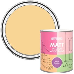 Rust-Oleum Yellow Interior Wood Paint in Matt Finish Mustard 750ml Rust-Oleum Yellow Interior Wood Paint in Matt Finish Mustard 750ml