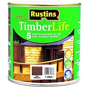 RUSTINS Timberlife Dark Mahogany 1ltr TLBM1000 RUSTINS Timberlife Dark Mahogany 1ltr TLBM1000