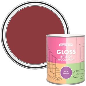 Rust-Oleum Red Interior Wood Paint in Gloss Finish Empire Red 750ml Rust-Oleum Red Interior Wood Paint in Gloss Finish Empire Red 750ml