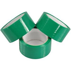 Triplast 48 mm x 66 m Low Noise Packing Parcel Tape Green (Pack of 6) Triplast 48 mm x 66 m Low Noise Packing Parcel Tape Green (Pack of 6)