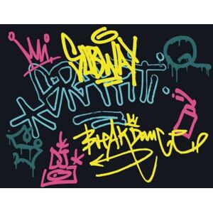 A.S. Création Graffiti Wallpaper Dark 3,75 m x 2,50 m WALLLOVE Graffiti Wallpaper Black, incl. Multicoloured Glue DD129600 A.S. Création Graffiti Wallpaper Dark 3,75 m x 2,50 m WALLLOVE Graffiti Wallpaper Black, incl. Multicoloured Glue DD129600