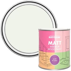 Rust-Oleum White Interior Wood Paint in Matt Finish Steamed Milk 750ml Rust-Oleum White Interior Wood Paint in Matt Finish Steamed Milk 750ml