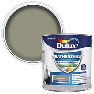 Dulux Weather Shield Quick Dry Satin Paint, 2.5 L Green Glade Dulux Weather Shield Quick Dry Satin Paint, 2.5 L Green Glade