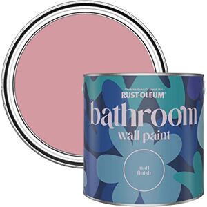 Rust-Oleum Pink Water-Resistant Bathroom Wall & Ceiling Paint Dusky Pink 2.5L Rust-Oleum Pink Water-Resistant Bathroom Wall & Ceiling Paint Dusky Pink 2.5L