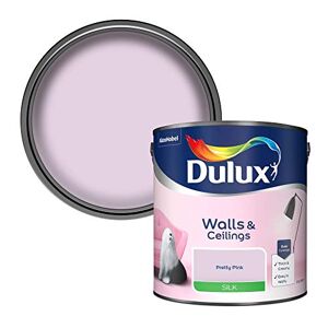 Dulux Silk Emulsion Paint For Walls And Ceilings - Pretty Pink 2.5 Litres