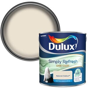 Dulux Simply Refresh Matt Emulsion Paint Natural Calico 2.5L, 5382878 Dulux Simply Refresh Matt Emulsion Paint Natural Calico 2.5L, 5382878