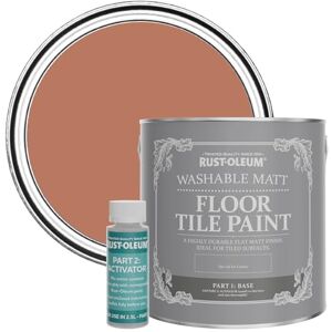 Rust-Oleum Red Washable Matt Floor Tile Paint, Matt Finish Siena 2.5L Rust-Oleum Red Washable Matt Floor Tile Paint, Matt Finish Siena 2.5L