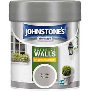 Johnstone's Johnstone’s, Exterior Smooth Masonry Paint Tester Pot, Subtle Stone, Up to 15 Years Protection, Weather & Dirt Resistant, 12m2 Coverage Per Litre, Dry in 1-2 Hours, 225 ml Johnstone's Johnstone’s, Exterior Smooth Masonry Paint Tester Pot, Subtle Stone, Up to 15 Years Protection, Weather & Dirt Resistant, 12m2 Coverage Per Litre, Dry in 1-2 Hours, 225 ml