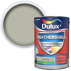 Dulux Weathershield Smooth Masonry Paint Green Ivy 5L Dulux Weathershield Smooth Masonry Paint Green Ivy 5L