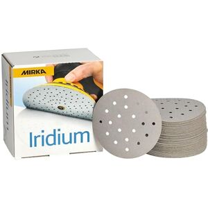 Mirka Iridium Premium Sandpaper Ø 77mm 20H Hook & loop Grit 600, 50 pcs/For sanding paint, putty, primer, wood, steel, mineral materials, plastic. Mirka Iridium Premium Sandpaper Ø 77mm 20H Hook & loop Grit 600, 50 pcs/For sanding paint, putty, primer, wood, steel, mineral materials, plastic.