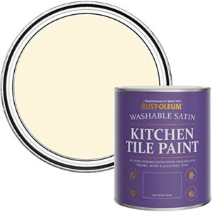 Rust-Oleum Beige water resistant Kitchen Tile Paint in Satin Finish Clotted Cream 750ml Rust-Oleum Beige water resistant Kitchen Tile Paint in Satin Finish Clotted Cream 750ml