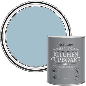 Rust-Oleum Blue Kitchen Cupboard Paint in Gloss Finish Nan's Best China 750ml Rust-Oleum Blue Kitchen Cupboard Paint in Gloss Finish Nan's Best China 750ml