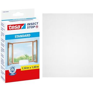 tesa UK tesa Insect Stop Hook & Loop STANDARD for Windows Self Adhesive Window Fly Screen Cut to Desired Size in White, 150 cm x 180 cm tesa UK tesa Insect Stop Hook & Loop STANDARD for Windows Self Adhesive Window Fly Screen Cut to Desired Size in White, 150 cm x 180 cm
