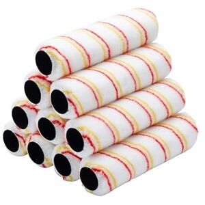 Fit For The Job 10 Pack 9 inch Medium Pile Paint Rollers for a Smooth Finish Painting with Emulsion Paints Paint Roller Sleeve for Painting Walls & Ceilings Fit For The Job 10 Pack 9 inch Medium Pile Paint Rollers for a Smooth Finish Painting with Emulsion Paints Paint Roller Sleeve for Painting Walls & Ceilings