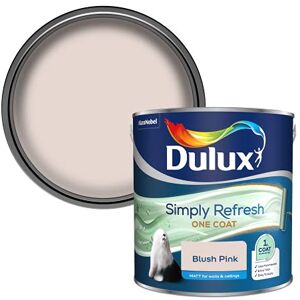 Dulux Simply Refresh Matt Emulsion Paint Blush Pink 2.5L, 5382886 Dulux Simply Refresh Matt Emulsion Paint Blush Pink 2.5L, 5382886