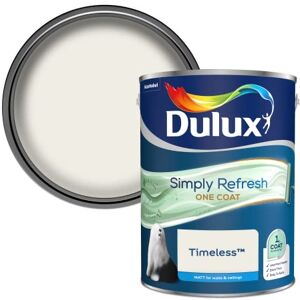 Dulux Simply Refresh One Coat Matt Emulsion Paint Timeless 5L Dulux Simply Refresh One Coat Matt Emulsion Paint Timeless 5L